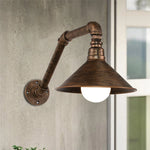 lampe murale industrielle métal vieilli bronze éclairage quotidien chambre salon cuisine étudié entree sdb