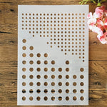 grille perforation blanche bricolage scrapbook coloriage gaufrage deco album opaque simple