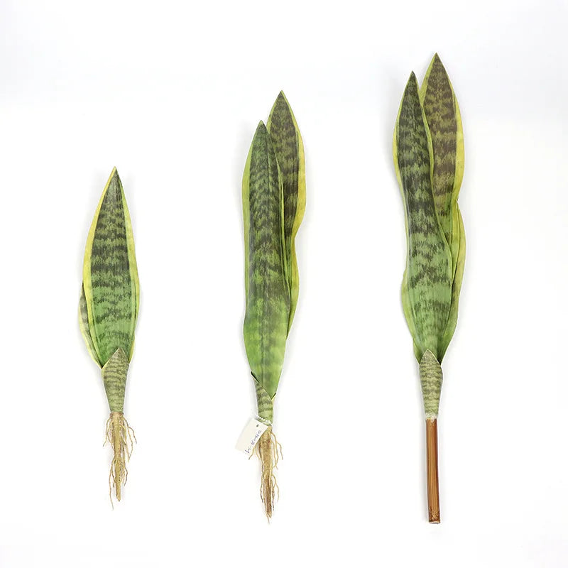 plantes artificielles vertes feuilles tropicales moderne decoration intérieure extérieur aloe vera sansevieria branches longues