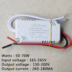 driver led blanc moderne 260 300ma 165 265v ac input 120 240v dc output