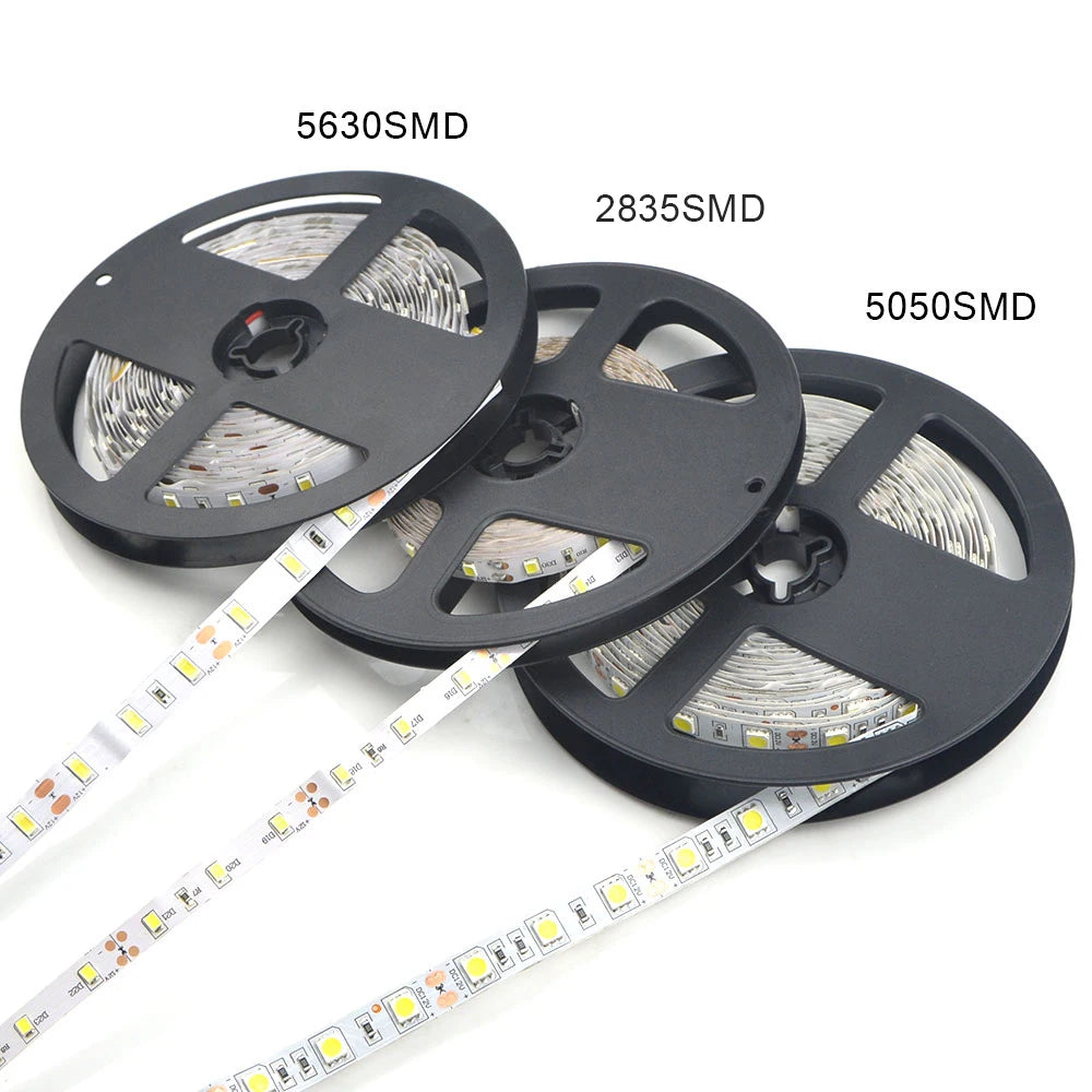ruban led smd 12v blanc noir flexible décoration intérieur cuisine salon maison lumière moderne