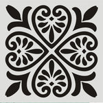 Stencil transparent floral laser cut artisanal 30x30cm peinture décoration scrapbooking