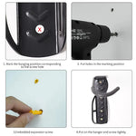 support mural scooter électrique pliant Xiaomi Ninebot charge 50kg motif gravé vis fixations modernes