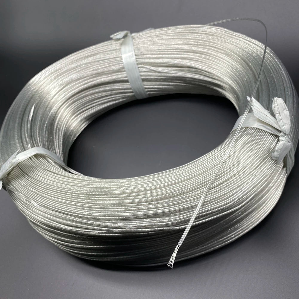 câble électrique argenté 5m cuivre pvc ul certifié 300v 22awg 24awg 26awg 30awg