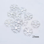 Patch flocon de neige nickel noir taille 28mm