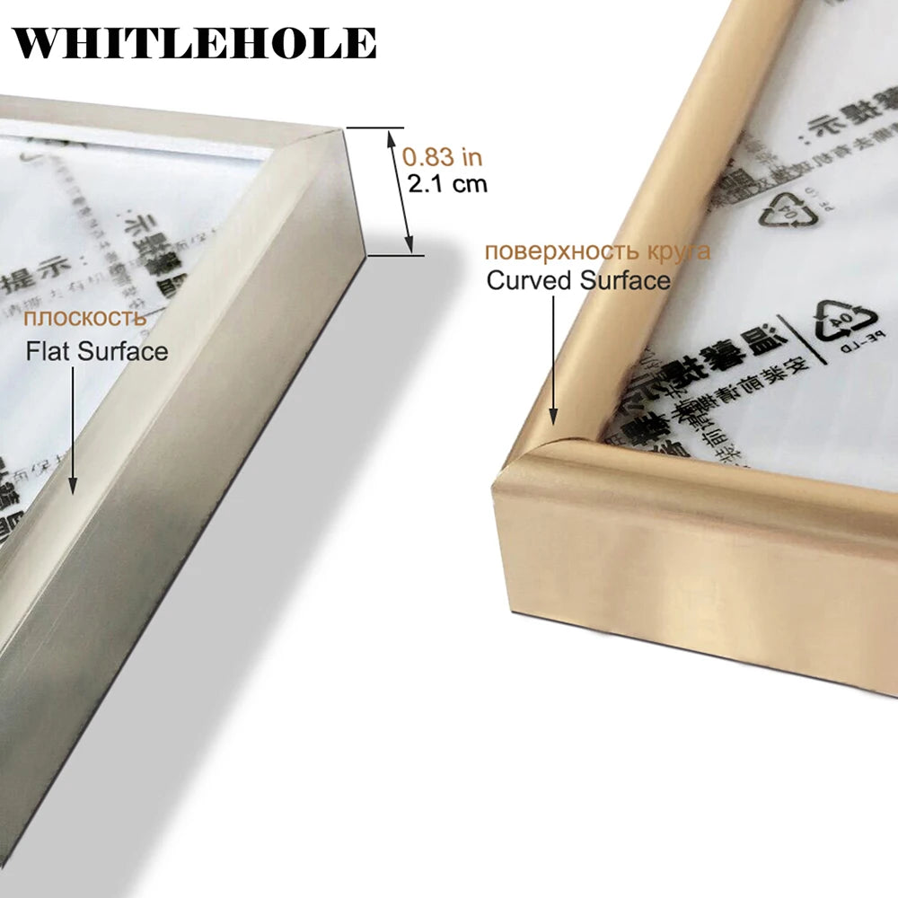 Cadre photo blanc 30x40 avec plexiglas pour certificat