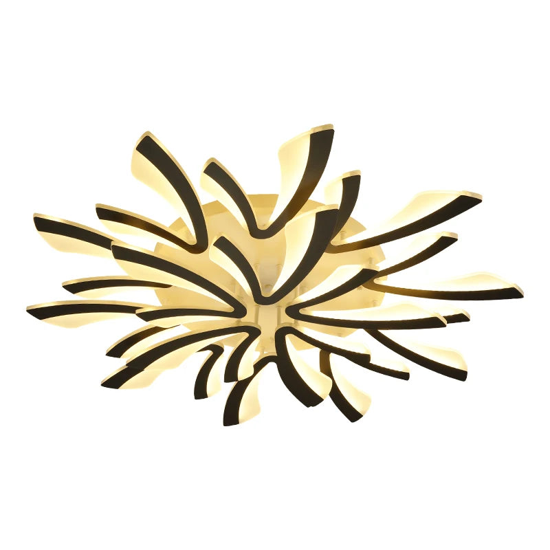 plafonnier led moderne acrylique blanc noir télécommande éclairage quotidien chambre salon moderne ultrafin