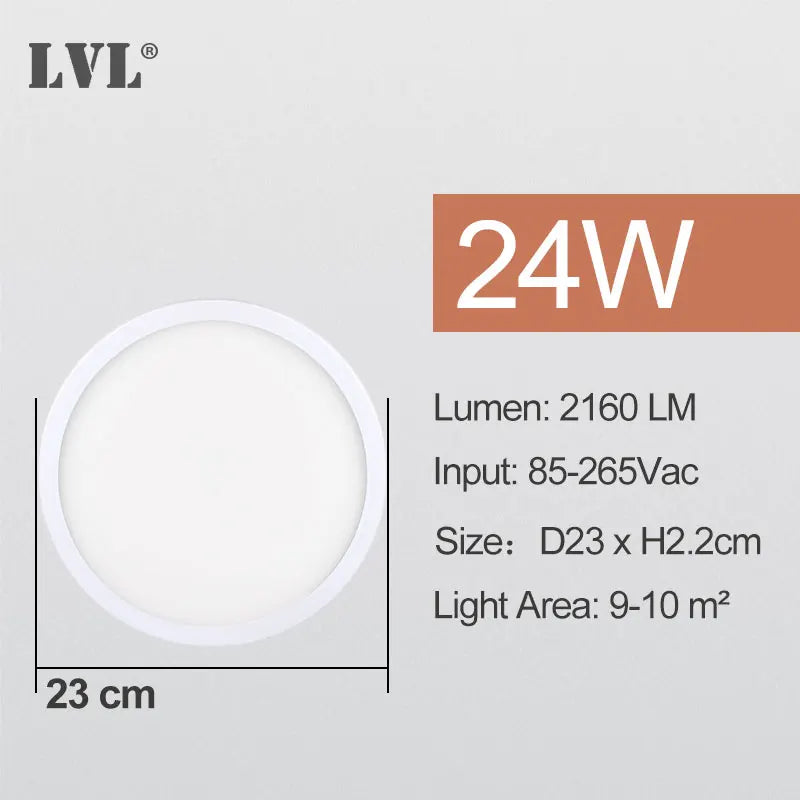 plafonnier led blanc moderne opacité adhésif 6w 9w 13w 18w 24w 85265v salle bain