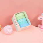 ruban adhésif décoratif washi tape masking tape 12 moderne minimaliste bleu vert rose gris