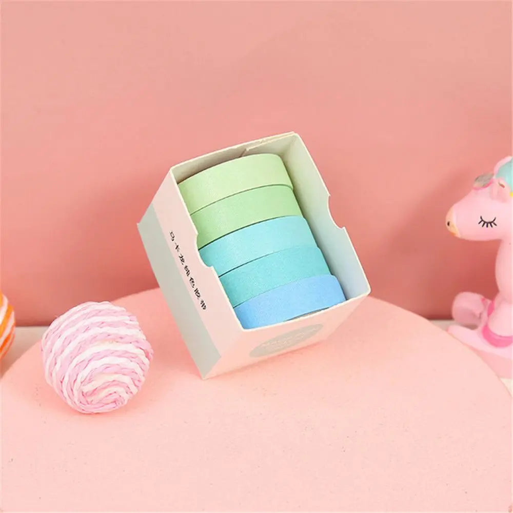 ruban adhésif décoratif washi tape masking tape 12 moderne minimaliste bleu vert rose gris