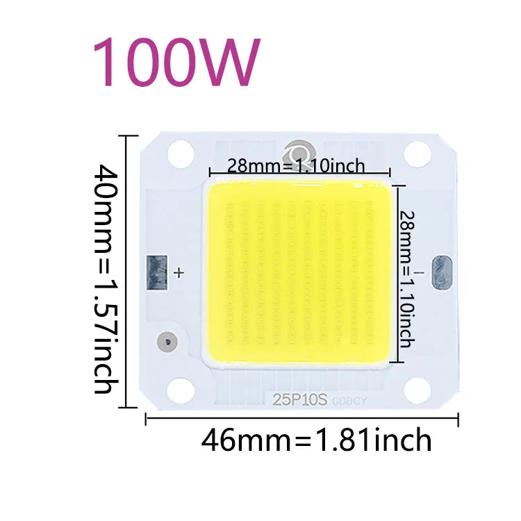 puce led cob haute puissance blanc chaud projecteur ampoule diy électronique composants électronique