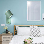 lampe murale moderne led réglable gris vert chambre salon entrée étude chambre coucher