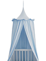 canopée lit bébé coton beige vert rose opacité classique doux plissé quatre saisons