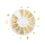 paillettes or métal 3d coeurs diamants symboles bijoux décoration remplissage uv résine époxy moule