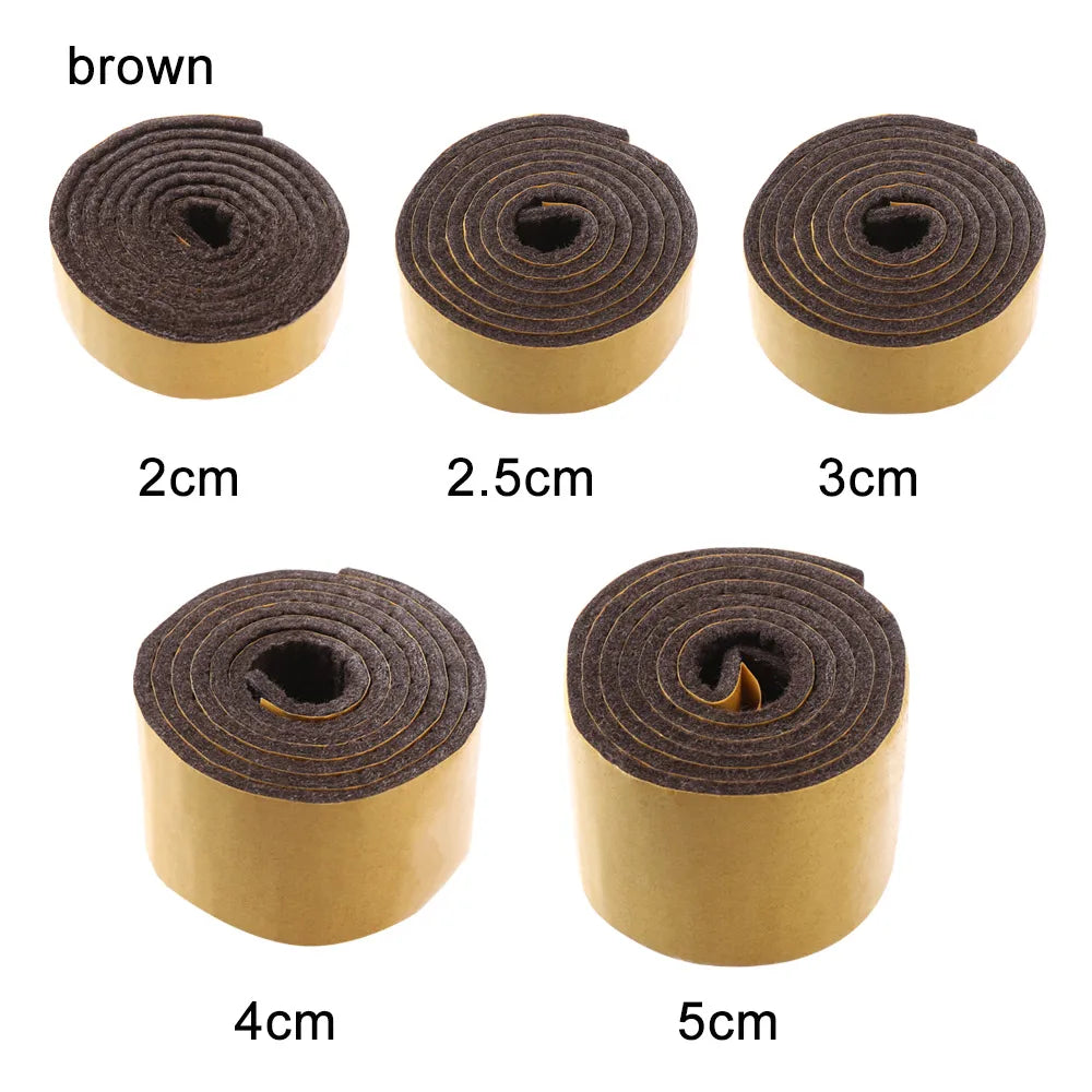 adhésif auto collant ruban feutré antichoc sol protection meubles tables chaises rouleau 100cm