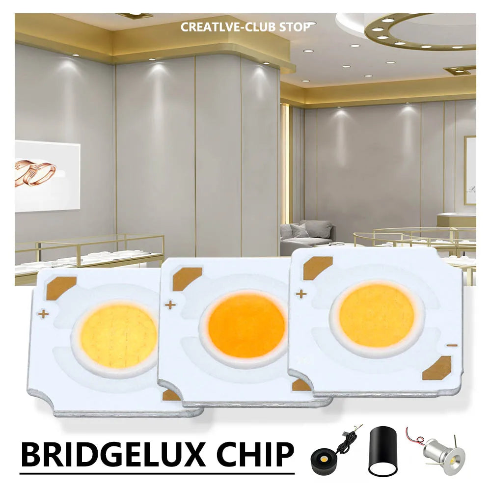 LED BridgeLux 1835 7W 12V 600mA blanc chaud neutre froid carré moderne 360 840LM