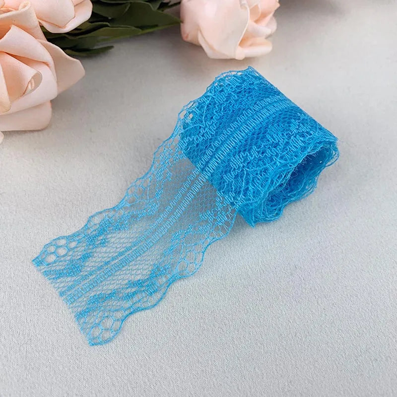 ruban dentelle filet brodé élégant décoration mariage couture tissu décoratif bordure artisanat