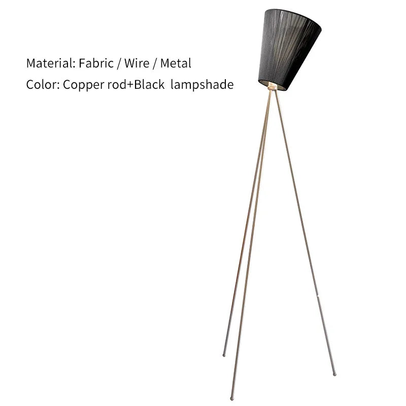 lampe sol bois moderne noir conique mat haut bas toucher interrupteur led 165cm