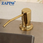 distributeur savon liquide cuivre blanc moderne élégant lisse brillant fixations inclusées bouteille joint embout
