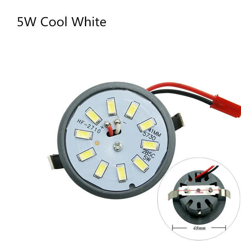 Spot LED encastrable 3W 5W 6W gris métallique noir moderne minimaliste clips câbles