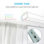 rideau blanc transparent moderne clips fenêtre 2m 4m 6m 8m