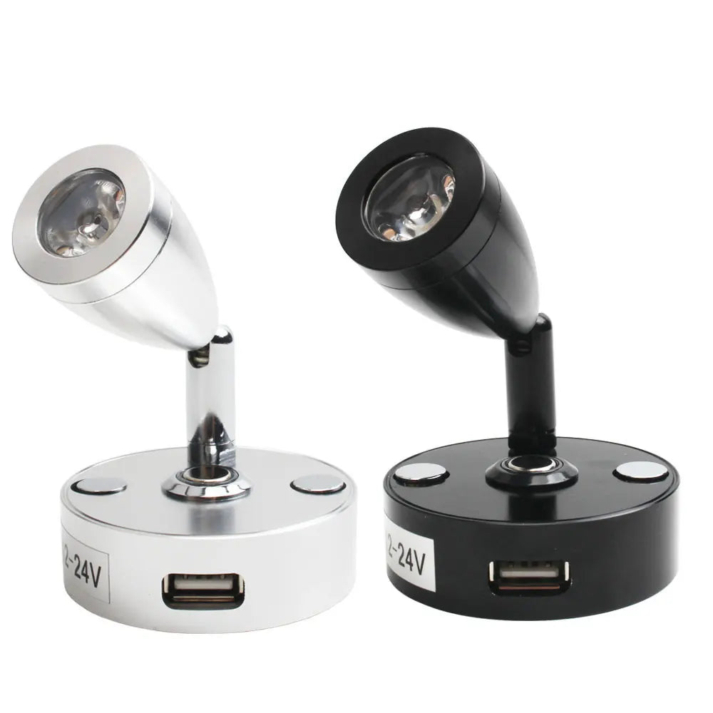 projecteur mural moderne argent noir led éclairage chambre cuisine salle manger