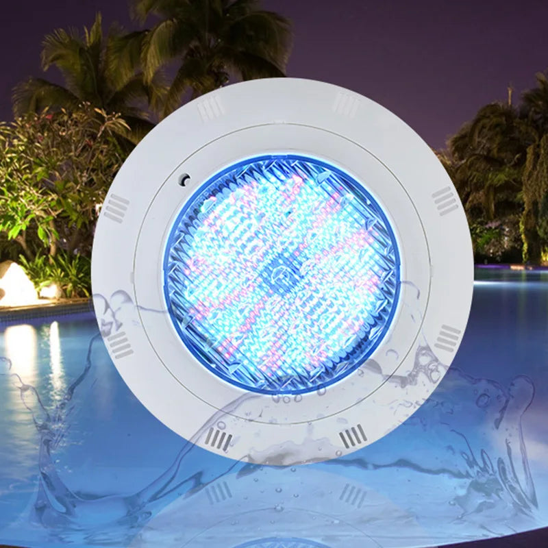 lampe led piscine sous marine étanche rgb couleur changeante télécommande éclairage extérieur