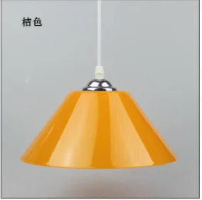 lampe suspendue moderne orange blanc rouge mat pvc plastique cuisine salle manger chambre coucher