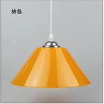 lampe suspendue moderne orange blanc rouge mat pvc plastique cuisine salle manger chambre coucher