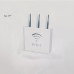 boîte rangement routeur modem optique cable électrique moderne adhésif blanc fleuri