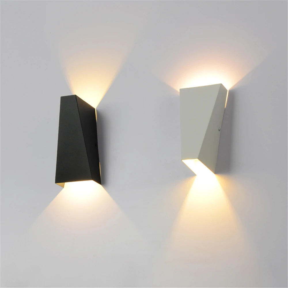 lampe murale moderne led 10w 6w noir doré blanc minimaliste chambre cuisine salle manger