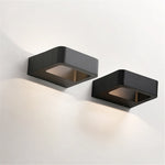 lampe murale led étanche contemporaine noire grise 145mm 120mm 45mm opaques