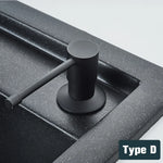 distributeur savon liquide noir mat acier inoxydable main moderne kitchen sink 250ml abs