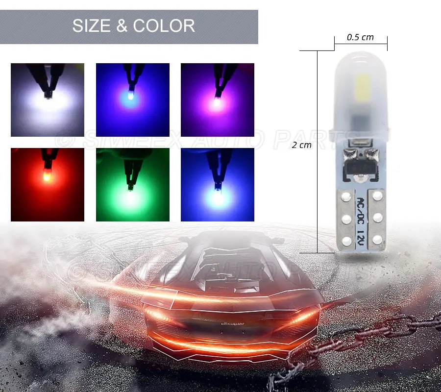 ampoules led t5 blanc rouge vert bleu violet modernes compactes 2cm 5cm translucentes 200