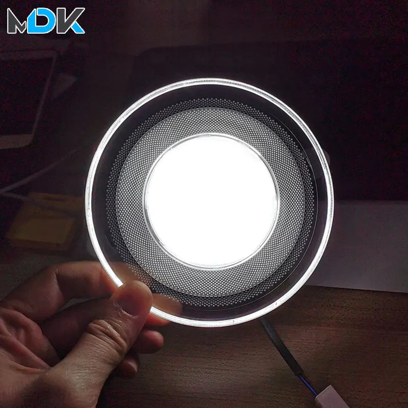 ampoule led spot blanc moderne grille perforations adhésif 3w 5w 7w 9w 6000k 3000k
