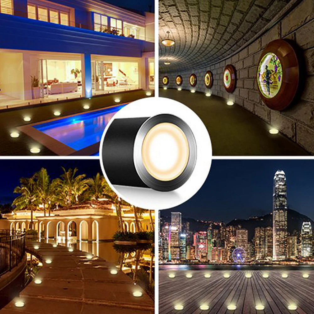 lumière solaire led spot adhésif moderne ip67 étanche noir blancextérieur
