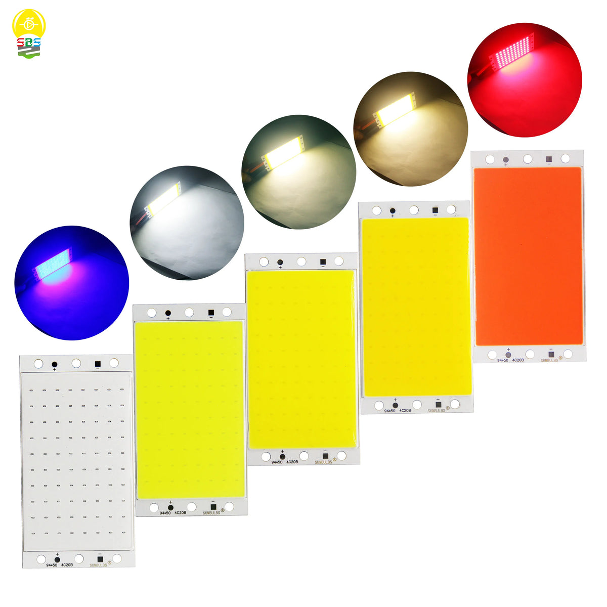 Panneau led blanc jaune orange mat moderne 94mm 78mm différents