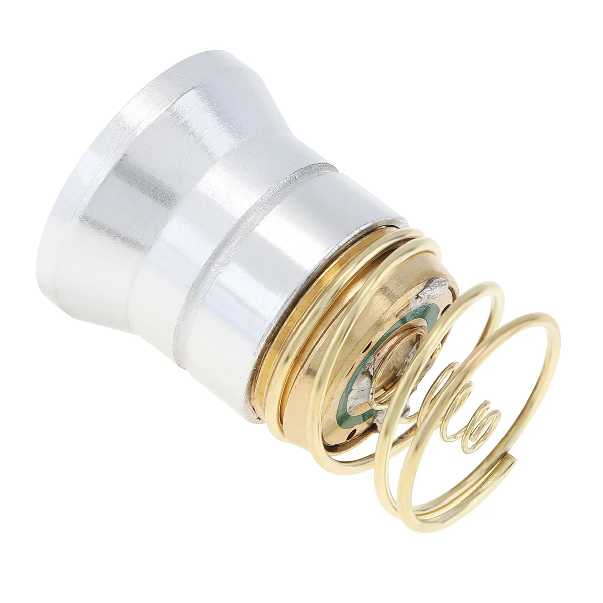 ampoules led remplacement module optique argenté doré lampe poche technique industrielle spiralée