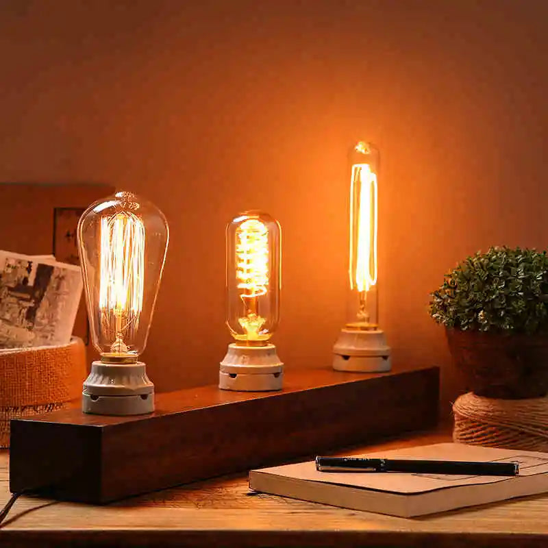ampoule led filament spirale vintage rétro dorée transparente e27 salon décoration intérieur