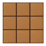 tapis sol modulable tissé motifs géométriques couleur beige marron japonais traditionnel fixations adhésives coussins