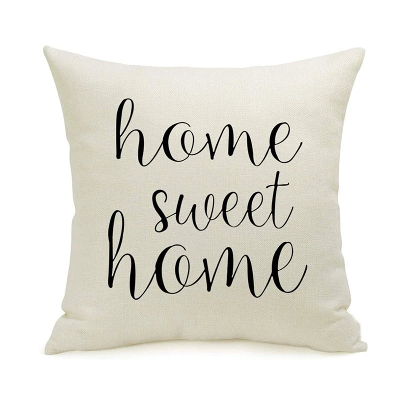 coussin carré imprimé lettres décoration intérieure maison salon chambre 45x45cm this is us