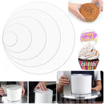 supports gâteau acrylique blancs opalescents modernes 10cm 15cm 20cm 25cm 5cm