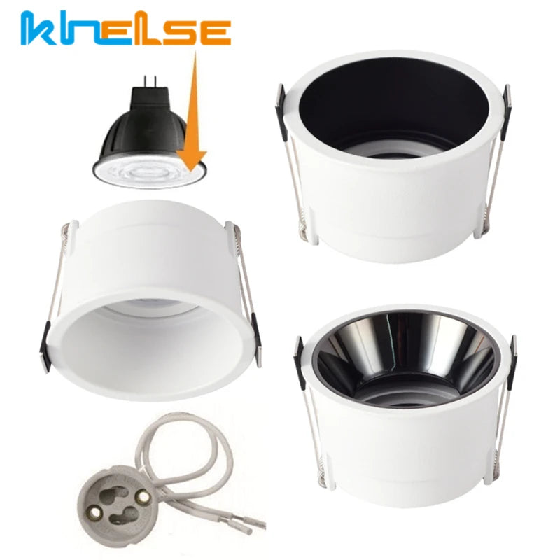Spot LED encastrable GU10 MR16 blanc moderne 75mm 54mm 61mm 44mm