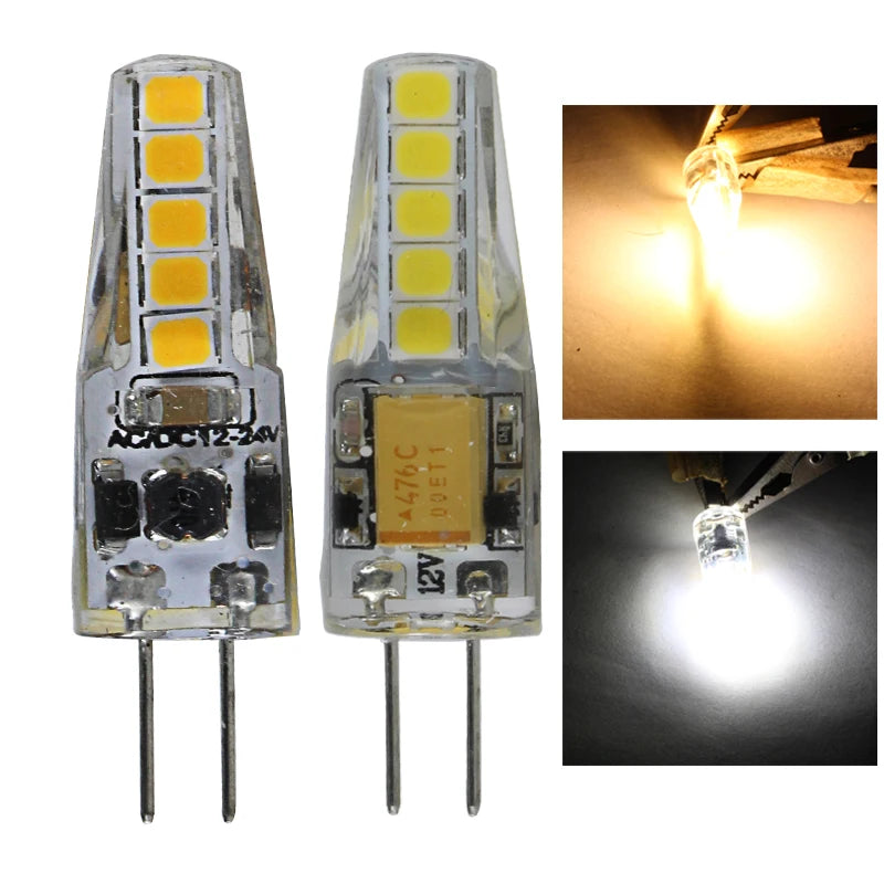 ampoule led g4 transparente jaune carrés lumineux moderne haute luminosité blanc chaud