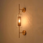 lampe murale nordique or perforée transparente éclairage chambre salon entrée moderne fixée