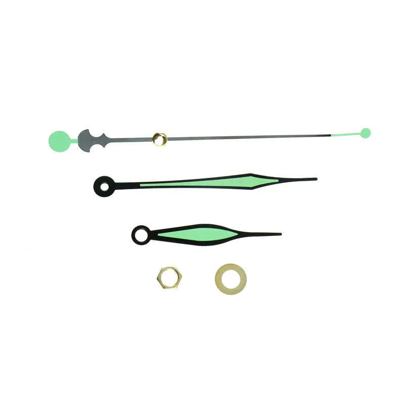 horloge murale moderne marbre noir vert clair quartz lumineuse aiguille transparent minimaliste