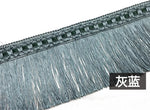 ruban franges or violet gris bleu beige classique élégant polyester ecologique decrolement tissu finement