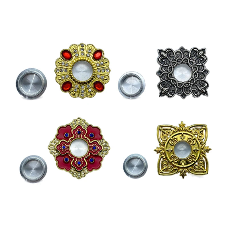 broche croix chrétienne religion métal strass fleurs art nouveau bijoux religieux décoration dorée rouge