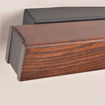 applique murale bois texturé marron foncé éclairage chambre entrée étude lumiere led moderne minimaliste