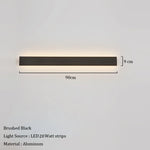 lampe murale moderne led marron clair noir blanc vis fixe minimalisteflux lumineux variable
